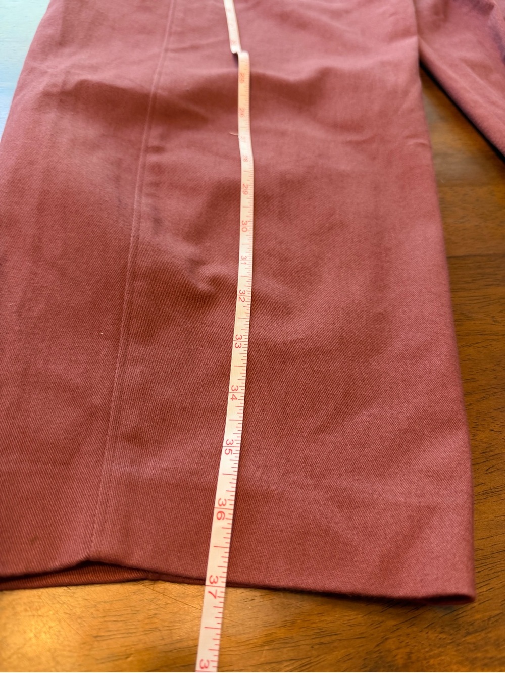 NWT Express Wide-Leg Cargo Chinos in Dusty Rose Size 6R MSRP $88 - Picture 2 of 10